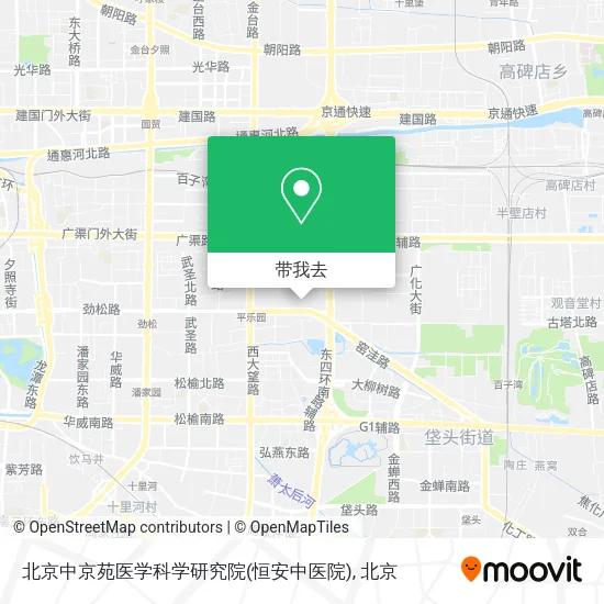 北京中京苑医学科学研究院(恒安中医院)地图