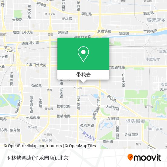 玉林烤鸭店(平乐园店)地图