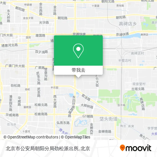 北京市公安局朝阳分局劲松派出所地图