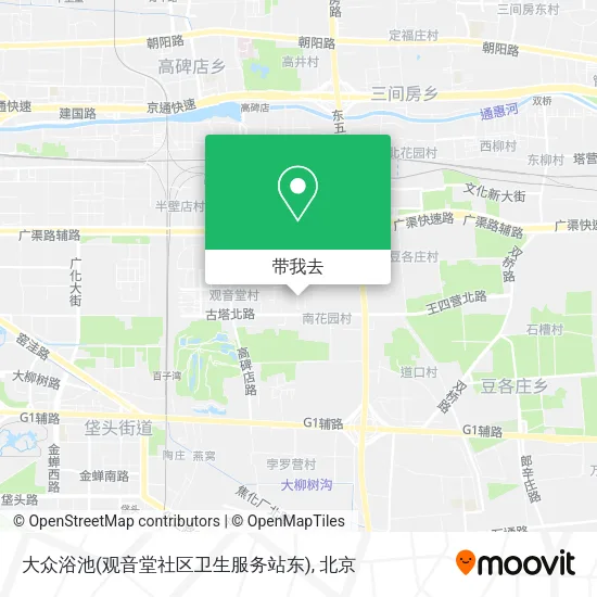 大众浴池(观音堂社区卫生服务站东)地图