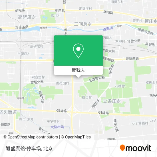 通盛宾馆-停车场地图