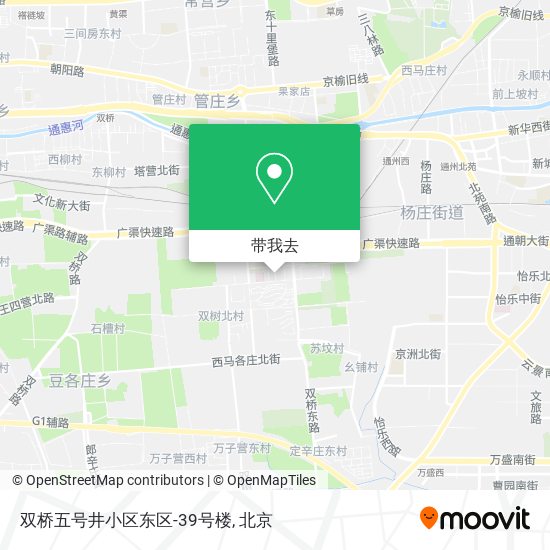 双桥五号井小区东区-39号楼地图