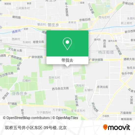 双桥五号井小区东区-39号楼地图
