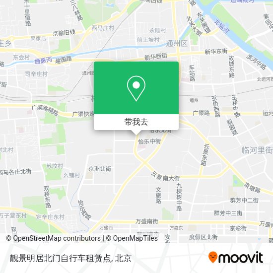 靓景明居北门自行车租赁点地图