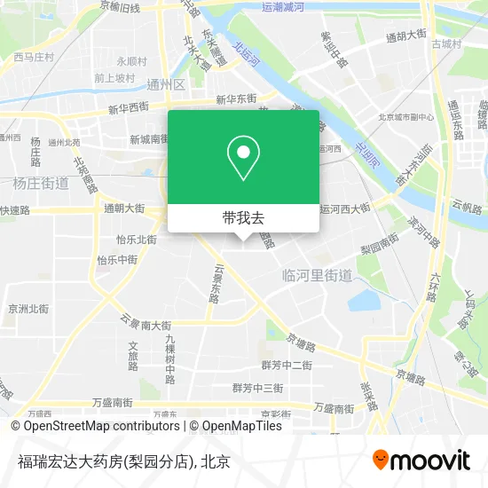 福瑞宏达大药房(梨园分店)地图