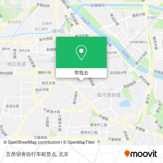 五所宿舍自行车租赁点地图