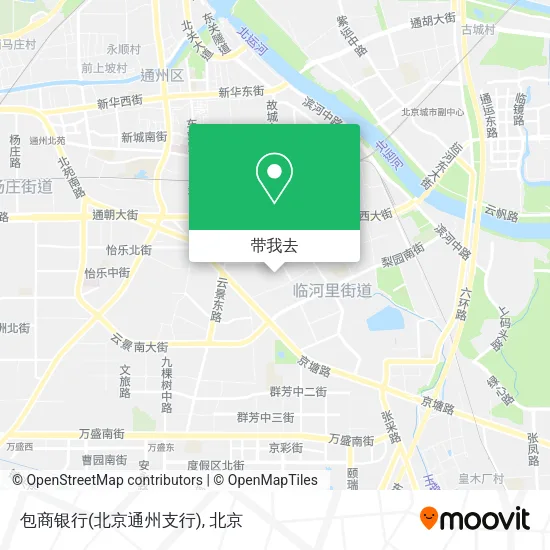 包商银行(北京通州支行)地图