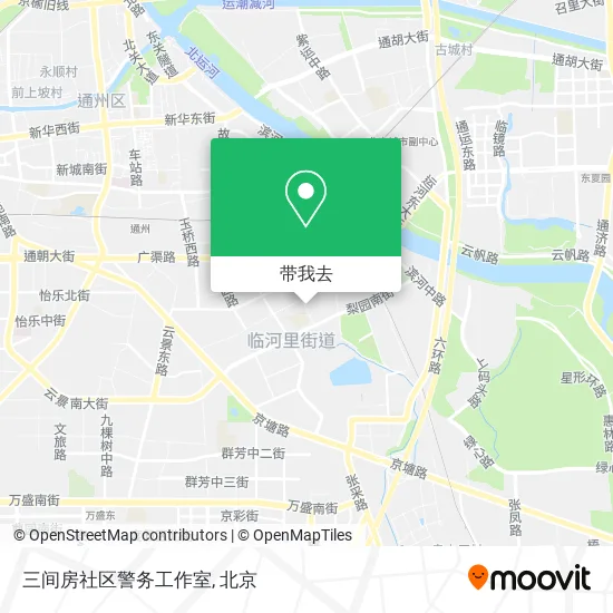 三间房社区警务工作室地图