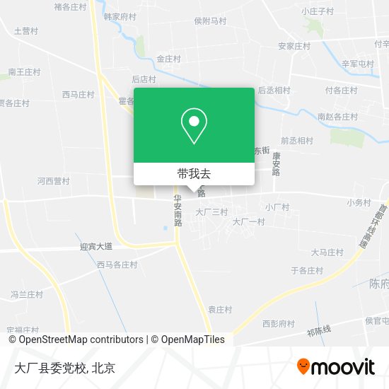 大厂县委党校地图