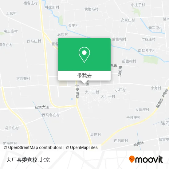 大厂县委党校地图