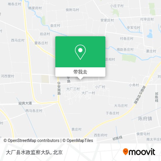 大厂县水政监察大队地图