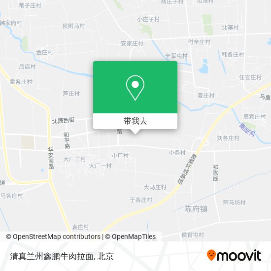 清真兰州鑫鹏牛肉拉面地图