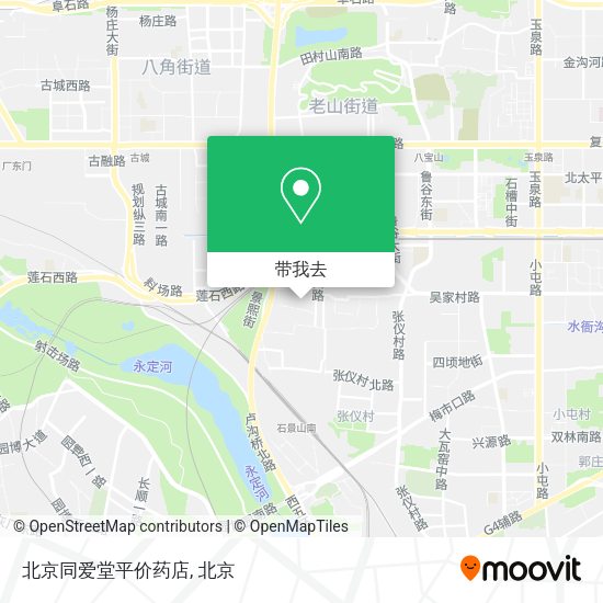 北京同爱堂平价药店地图