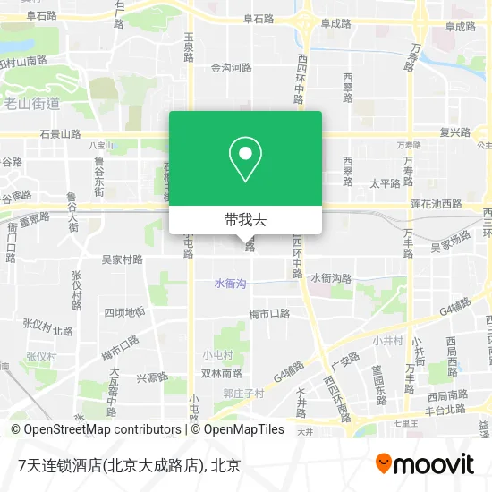 7天连锁酒店(北京大成路店)地图
