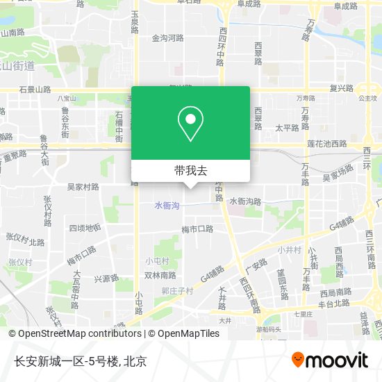 长安新城一区-5号楼地图