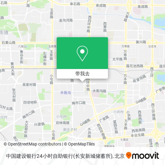 中国建设银行24小时自助银行(长安新城储蓄所)地图