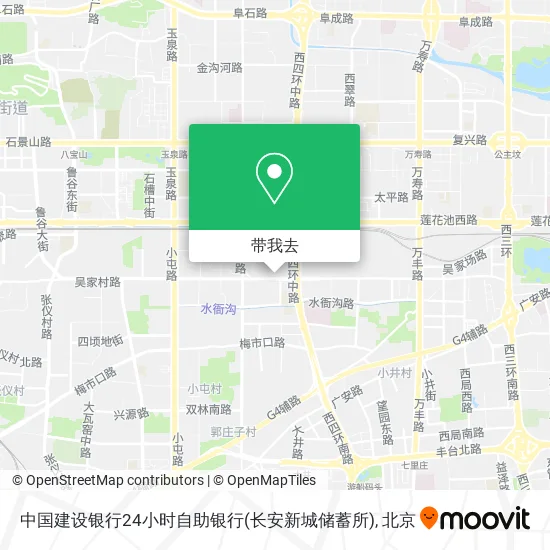 中国建设银行24小时自助银行(长安新城储蓄所)地图