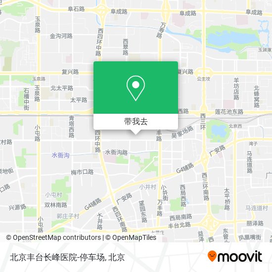 北京丰台长峰医院-停车场地图