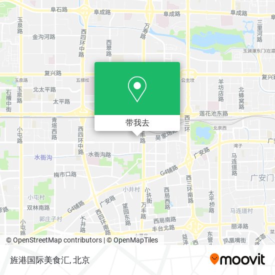 旌港国际美食汇地图