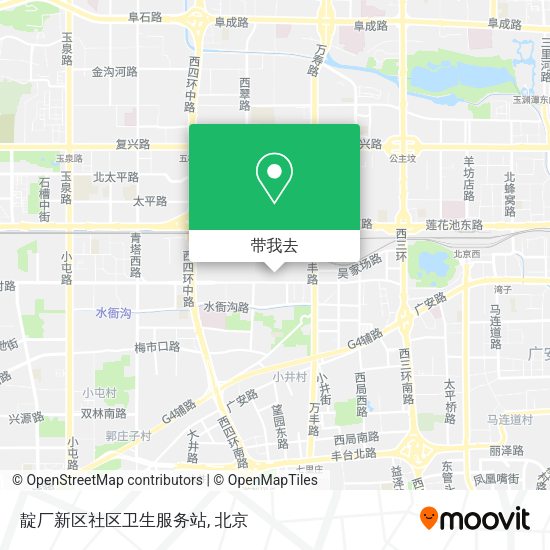靛厂新区社区卫生服务站地图