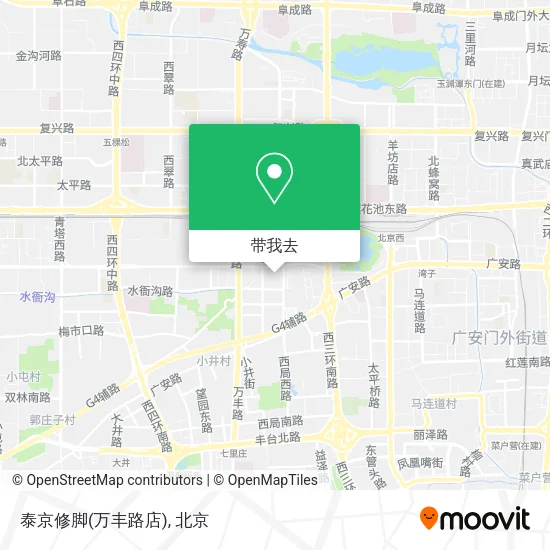 泰京修脚(万丰路店)地图