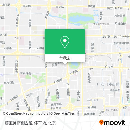 莲宝路南侧占道-停车场地图