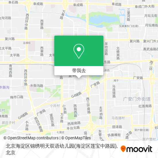 北京海淀区锦绣明天双语幼儿园(海淀区莲宝中路园)地图