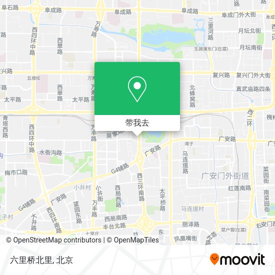 六里桥北里地图