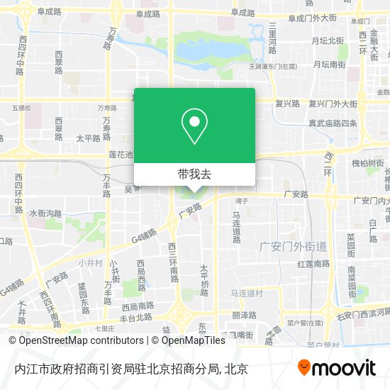 内江市政府招商引资局驻北京招商分局地图