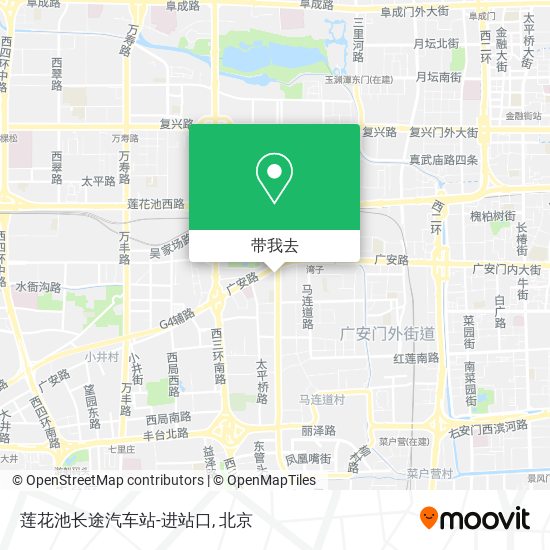 莲花池长途汽车站-进站口地图