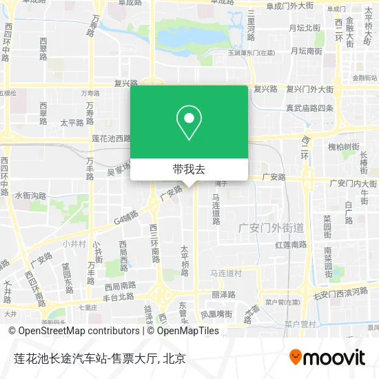 莲花池长途汽车站-售票大厅地图