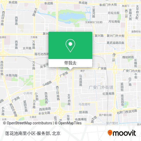 莲花池南里小区-服务部地图