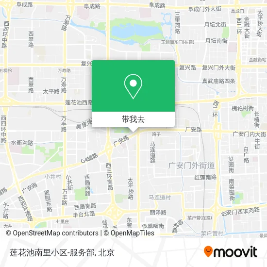 莲花池南里小区-服务部地图