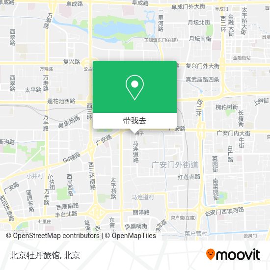 北京牡丹旅馆地图