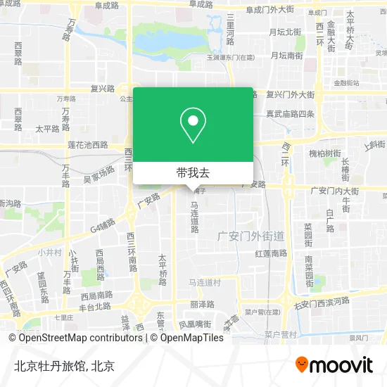 北京牡丹旅馆地图