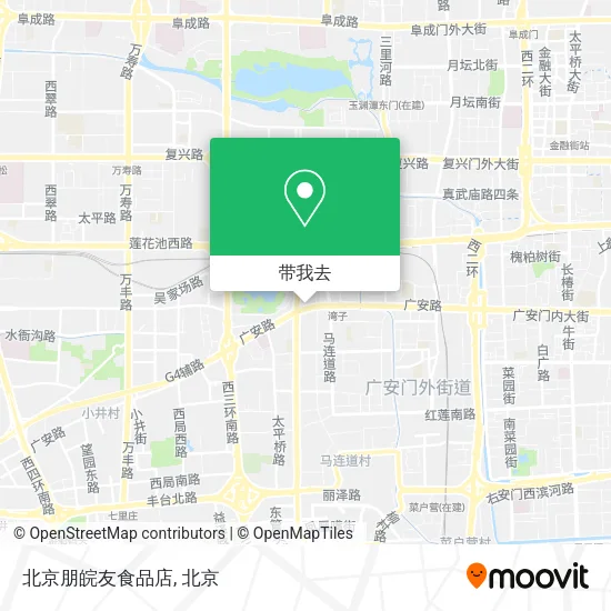 北京朋皖友食品店地图