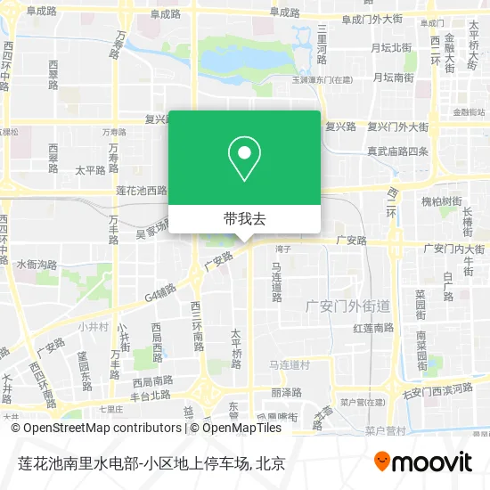 莲花池南里水电部-小区地上停车场地图