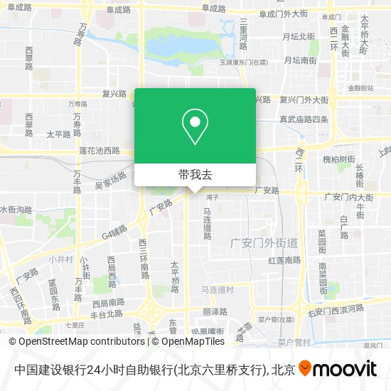 中国建设银行24小时自助银行(北京六里桥支行)地图