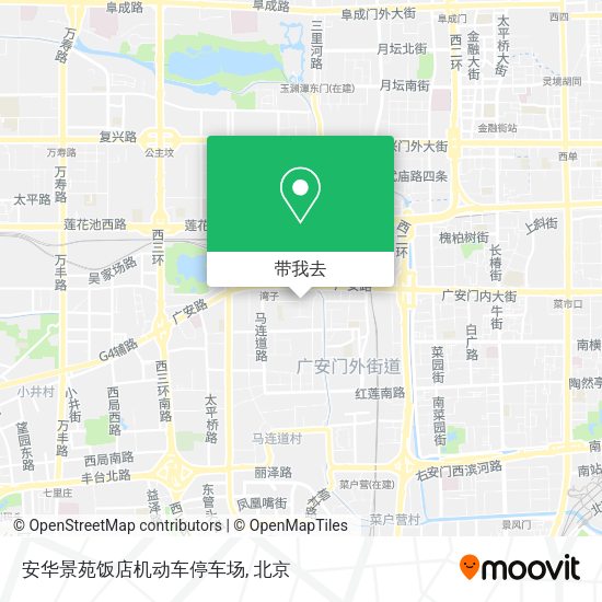 安华景苑饭店机动车停车场地图