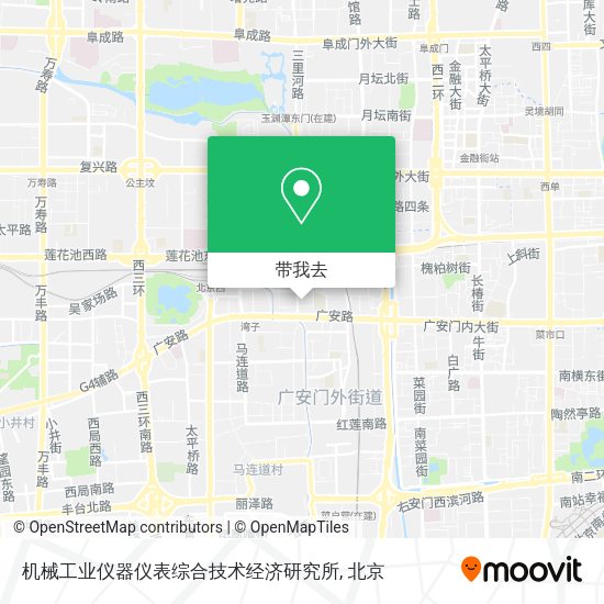 机械工业仪器仪表综合技术经济研究所地图