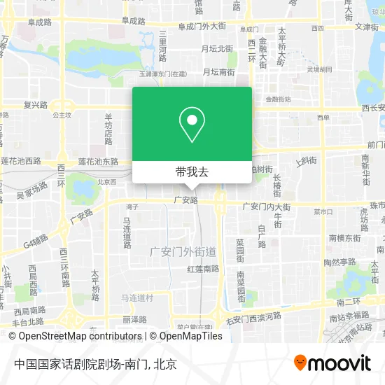中国国家话剧院剧场-南门地图