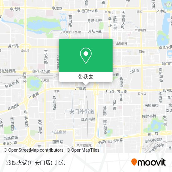 渡娘火锅(广安门店)地图