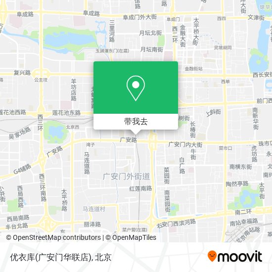 优衣库(广安门华联店)地图