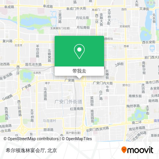 希尔顿逸林宴会厅地图