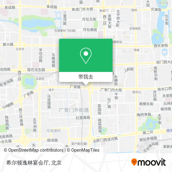 希尔顿逸林宴会厅地图