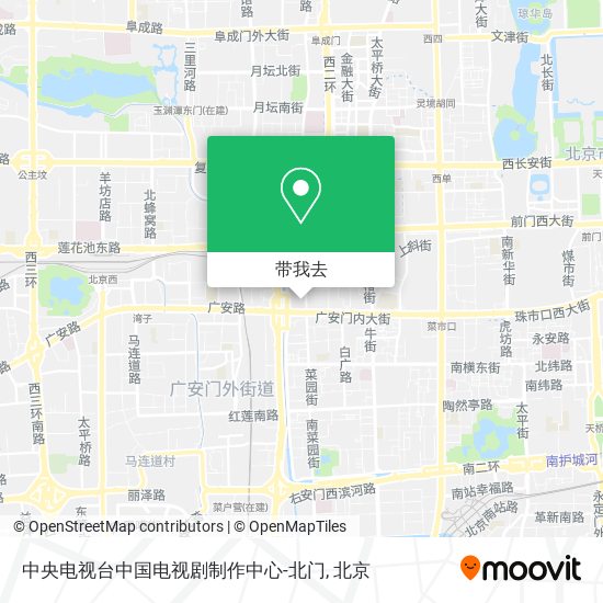 中央电视台中国电视剧制作中心-北门地图