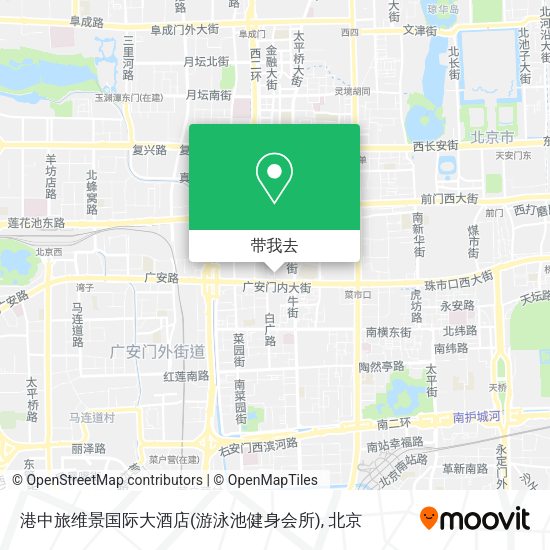 港中旅维景国际大酒店(游泳池健身会所)地图