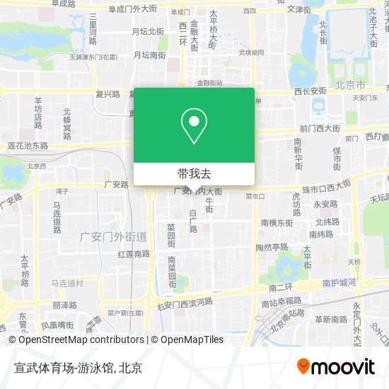 宣武体育场-游泳馆地图