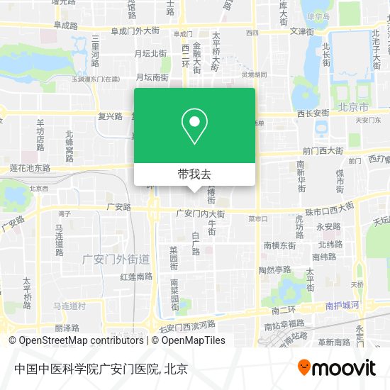 中国中医科学院广安门医院地图
