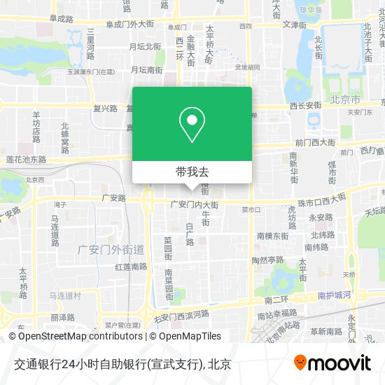 交通银行24小时自助银行(宣武支行)地图
